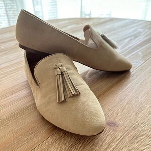 J. Crew Tan Suede Tassel Loafers
